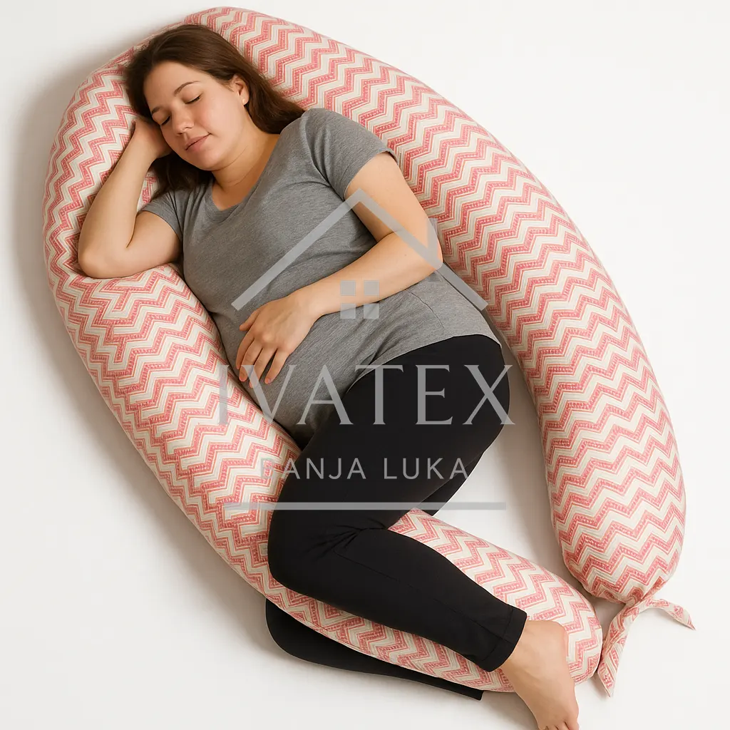Jastuk za trudnice rozi dezen