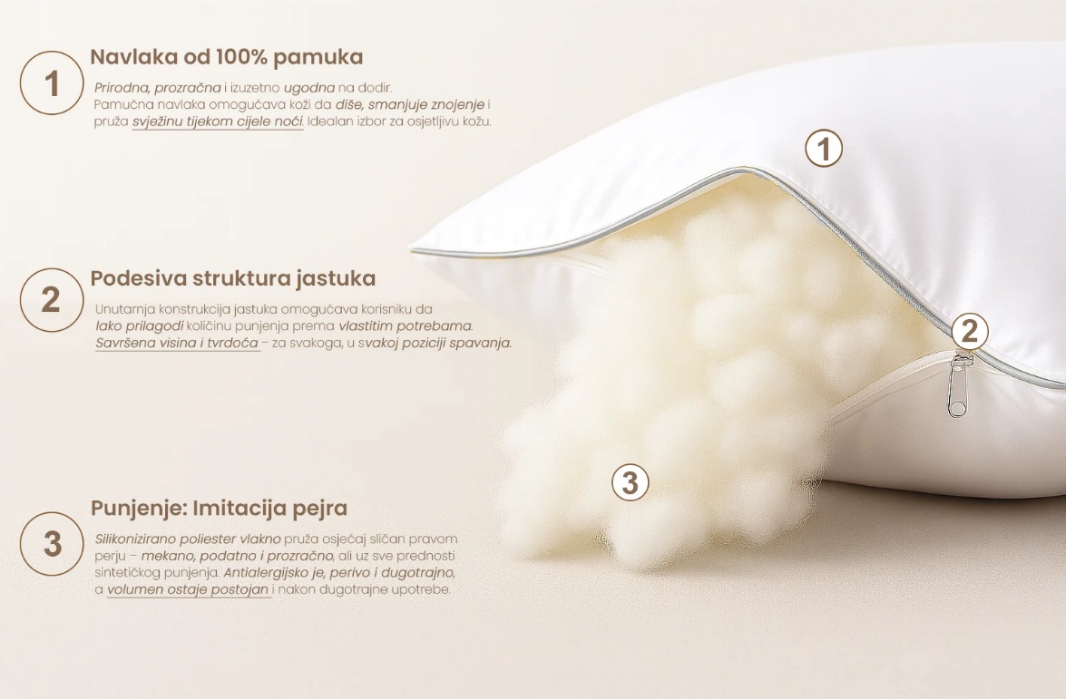 Silver Exclusive jastuk